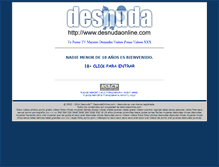 Tablet Screenshot of desnudaonline.com